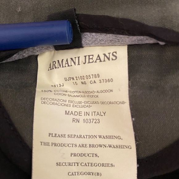 ARMANI JEANS Giorgio Armani Mens Khaki Chinos Sz 28 - Picture 10 of 11
